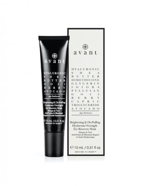 Avant Age Radiance - Brightening & De-Puffing Hyaluronic Overnight Eye Recovery Mask