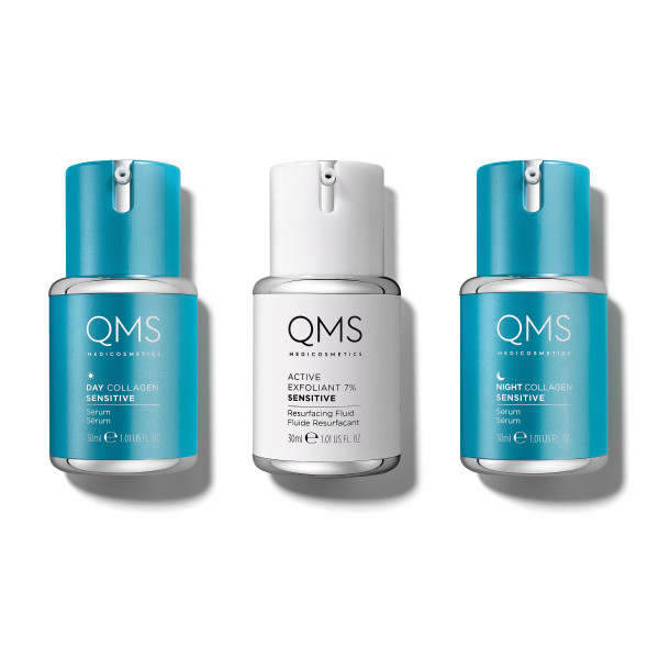 QMS Collagen System SENSITIVE 3-Step Routine Set 3x30ml