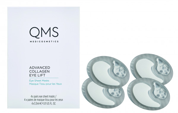 QMS Advanced Collagen Eye Lift Eye Sheet Mask 4x 3,3ml